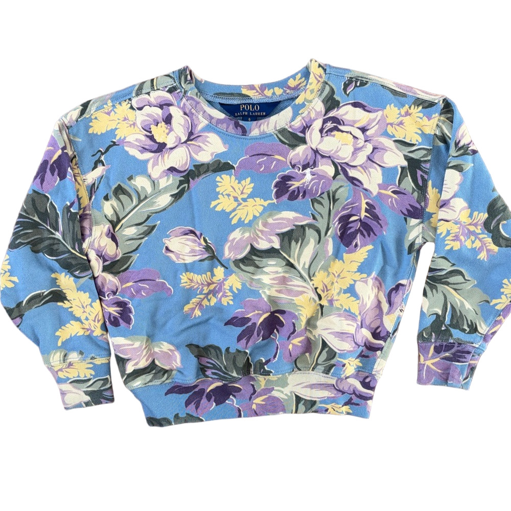 Polo Ralph Lauren Floral Floral Girls Sweatshirt Size 6